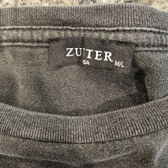 Zutter Cowboy Boot Stitch Graphic Dress Gray 100% Cotton Size M/L Western Dress - Picture 2 of 7